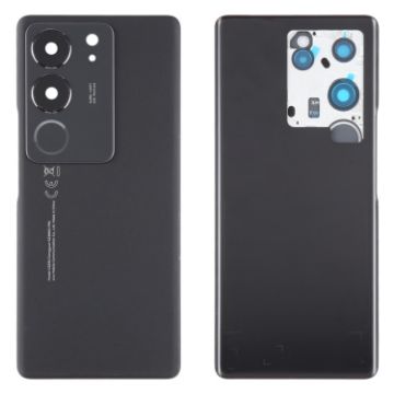 Vivo V29 Battery Back Cover & Camera Lens Cover - Black - 1