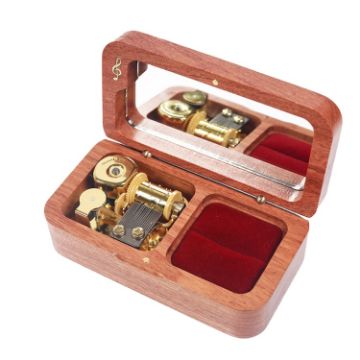 Picture of Wooden Music Box with Ring Storage Function, Spec: J282