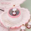 Picture of Shell Dancing Girl Flash Music Box Jewelry Storage Box (K0634 Pink)