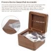 Picture of Frame Style Music Box Wooden Music Box Novelty Valentine Day Gift,Style: Rosewood Gold-Plated Movement
