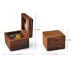 Picture of Frame Style Music Box Wooden Music Box Novelty Valentine Day Gift,Style: Maple Red-Bronze Movement