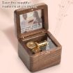 Picture of Frame Style Music Box Wooden Music Box Novelty Valentine Day Gift,Style: Walnut Gold-Plated Movement