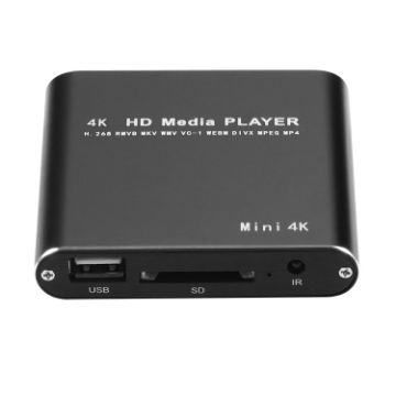 Picture of X9 HD Multimedia Player 4K Video Loop USB External Media Player AD Player (UK Plug)