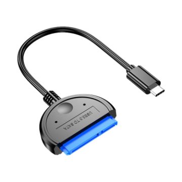 USB-C to SATA Hard Drive Converter for 2.5" SSD/HDD (Black) - 1