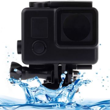 Picture of Black Edition Waterproof Housing Protective Case with Buckle Basic Mount for GoPro HERO4/3+, Waterproof Depth: 10m (Black)