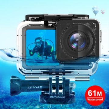 Picture of PULUZ 61m Underwater Waterproof Housing Diving Case for DJI Osmo Action, with Buckle Basic Mount & Screw