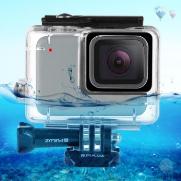 Picture of PULUZ 45m Underwater Waterproof Housing Diving Case for GoPro HERO7 Silver/HERO7 White, with Buckle Basic Mount & Screw (Transparent)