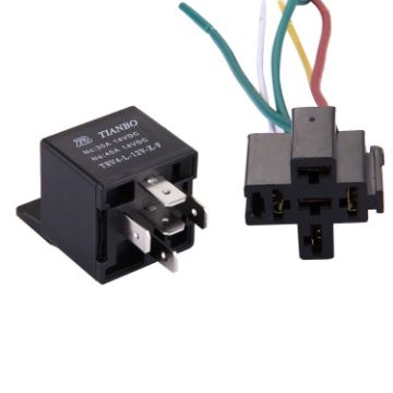 12V 40A Car Electric Relay - Black - 1