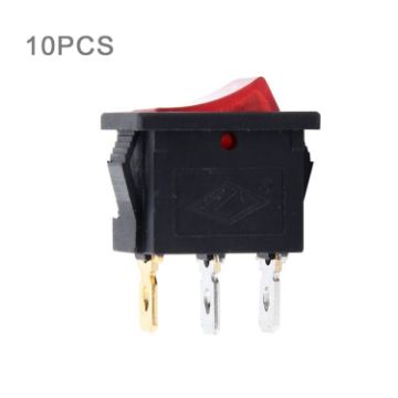 Picture of 10 PCS Car Auto Universal DIY 3 Pin Boat Cap OFF- ON Push Button