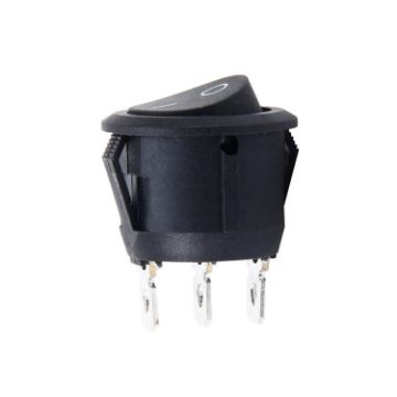 Picture of Car Auto Universal DIY 3 Pin Round Cap OFF- ON Push Button