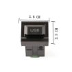 Car Center Console CD Reserved Position USB Port for Volkswagen/Audi/Skoda - 3