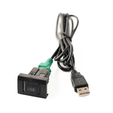 Picture of Car Center Console CD Reserved Position Modified 3.3 x 2.3cm USB Interface Conversion Cable for Volkswagen/Audi/Skoda, Cable Length: 1m