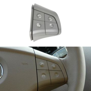Picture of Car Right Side 4-button Steering Wheel Switch Buttons Panel 1648200110 for Mercedes-Benz W164, Left Driving (Grey)