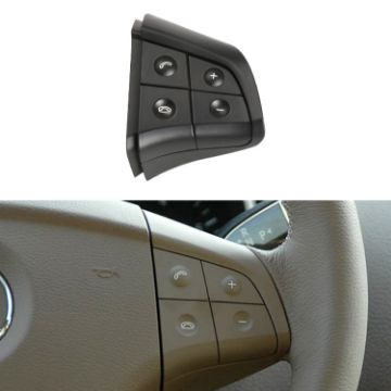 Picture of Car Right Side 4-button Steering Wheel Switch Buttons Panel 1648200110 for Mercedes-Benz W164, Left Driving (Black)