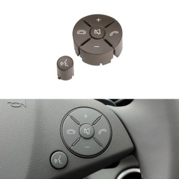 Mercedes-Benz W204 2007-2014 Right Side Steering Wheel Switch Panel, Brown - 1