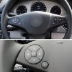 Mercedes-Benz W204 2007-2014 Right Side Steering Wheel Switch Panel, Brown - 7