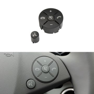 Mercedes-Benz W204 2007-2014 Right Side Steering Wheel Switch Panel, Black - 1
