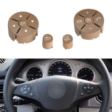 Car Steering Wheel Switch Buttons Panel for Mercedes-Benz W204 2007-2014 - 1