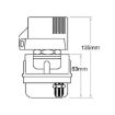 12V 300A Car Selector Isolator Disconnect Switch (Red) - 6