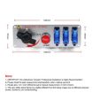 12V Racing Car LED Ignition Switch Panel - One Key Start - 6