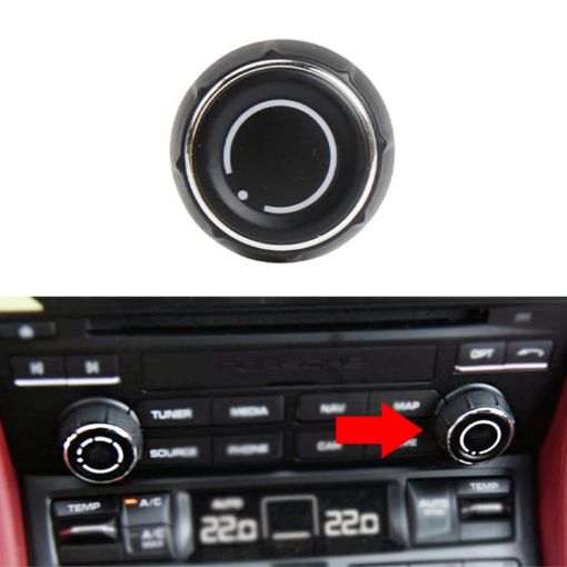 Porsche Cayenne Left Driving CD Player Volume Knob Cover - 1