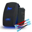12 20A/24V 10A Car Horn Rocker Switch with Jumper Set - 1