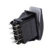 12V Car Modified Far Near Light Switch - Waterproof Self-Locking (Black) - 4