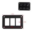 Aluminum Rocker Switch Panel Bracket for Narva Type Boats - 3 Holes - 2
