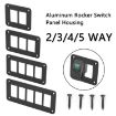 Aluminum Rocker Switch Panel Bracket for Narva Type Boats - 3 Holes - 3