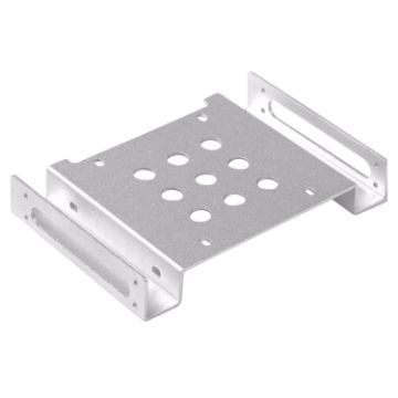 Picture of ORICO AC52535-1S 2.5 & 3.5 inch SSD Solid State Rack Aluminum Hard Drive Caddy (Silver)