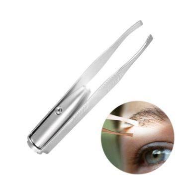Picture of 3 PCS Eyebrow Tweezer With LED Light Make Up Tool Eyes Eyelashes Hair Removal Makeup Tools Beauty Accessories
