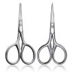 Picture of 2 PCS Beard Scissors Cosmetic Small Scissors Makeup Small Tools (Round Head)