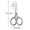 Picture of 2 PCS Beard Scissors Cosmetic Small Scissors Makeup Small Tools (Round Head)
