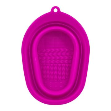 Picture of Silicone Makeup Brush Puff Cleaning Pad (Rose Red)