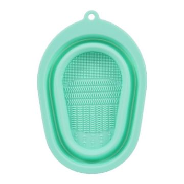Picture of Silicone Makeup Brush Puff Cleaning Pad (Green)
