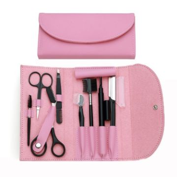 Picture of 8 PCS/Set Eyebrow Trimming Beauty Tool (Pink)