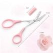 Picture of Stainless Steel Eyebrow Scissors with Comb Beauty Tools