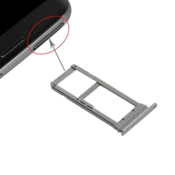Galaxy S7 Edge/G935 SIM & Micro SD Card Tray - Grey - 1