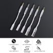 ZS0021 2.5mm Male to 4.4mm Female Balance Adapter Cable Silver - 4