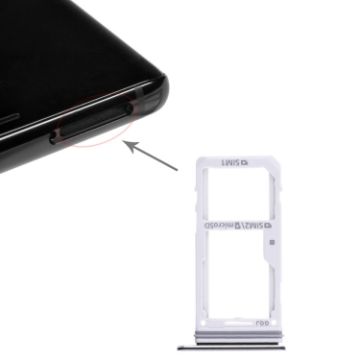 Galaxy Note 8 2 SIM Card Tray/Micro SD Card Tray - Black - 1