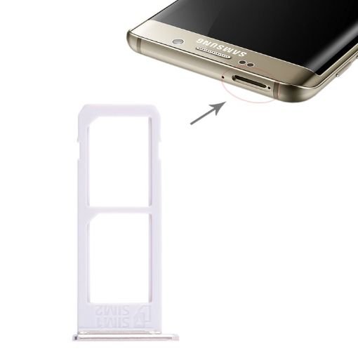 Gold SIM Card Tray for Galaxy S6 Edge Plus/S6 Edge+ - 2 SIM Slots - 1