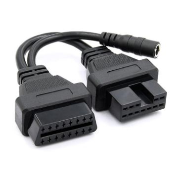 Picture of 12 Pin to 16 Pin OBDII Diagnostic Cable for Mitsubishi