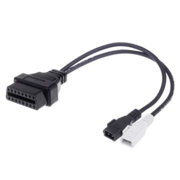 Picture of 2 x 2 Pin to 16 Pin OBDII Diagnostic Cable for Audi