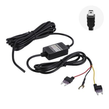 Picture of H516 Recording Step-down Line Shrinkage Video Car Charger Line Parking Monitoring Three-Core Power Cord, Model: With Fuse (Mini Straight)