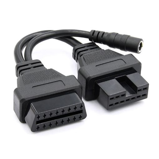 12Pin to 16Pin OBD2 Conversion Cable for Mitsubishi - 1