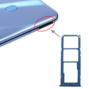 Blue SIM Card Tray + Micro SD Card Tray for Galaxy A20 A30 A50 - 1