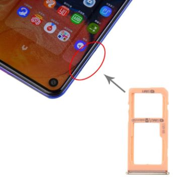 Samsung Galaxy A60 SIM Card Tray + Micro SD Card Tray - Gold - 1