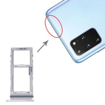 Samsung Galaxy S20+/S20 Ultra SIM Card Tray + Micro SD Card Tray (White) - 1