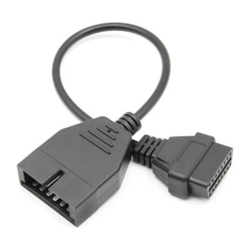 Picture of 12Pin to 16Pin Car OBD2 Conversion Cable OBDII Diagnostic Adapter Cable for GM