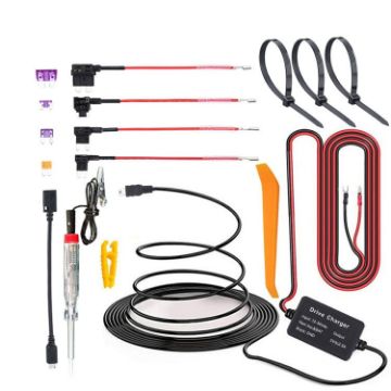 Picture of C301 12V to 5V Car ACC Takes Electricity Buck Cables, Model: Buckle + Electric Pen + Cable Tie